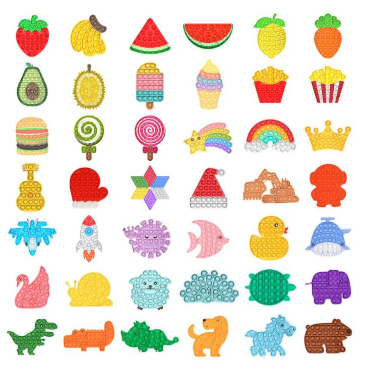 

24H ship DHL fast Tiktok Push Bubble Sensory Fidget Toy Reliever Relief Stress And Anxiety Toys Birthday Party Gifts BJ02