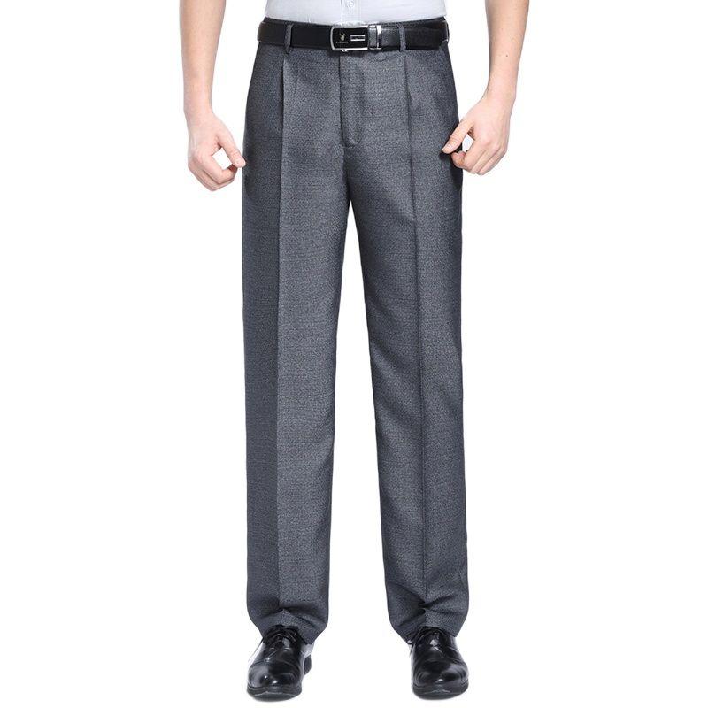 

Men's Suits & Blazers Middle-aged Men Casual Long Trousers Loose Thin Summer, Gray