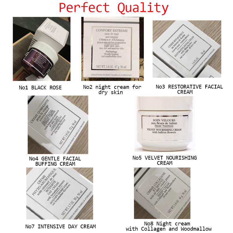 

Top quality! Famous black rose cream night day cream Velvet nourishing cream 7 types creams skin care, White