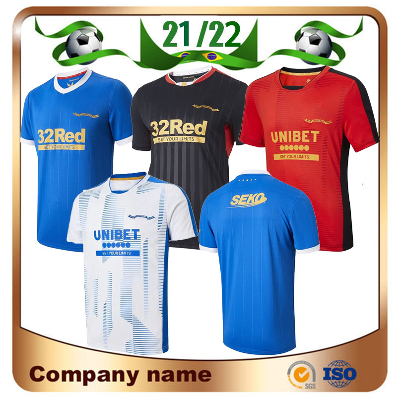 

2021 Glasgow Rangers Soccer jerseys 21/22 HAGI DEFOE DAVIS MORELOS Maillots De Foot Shirt ARFIELD KENNEDY MIDDLETON Football uniform, Away