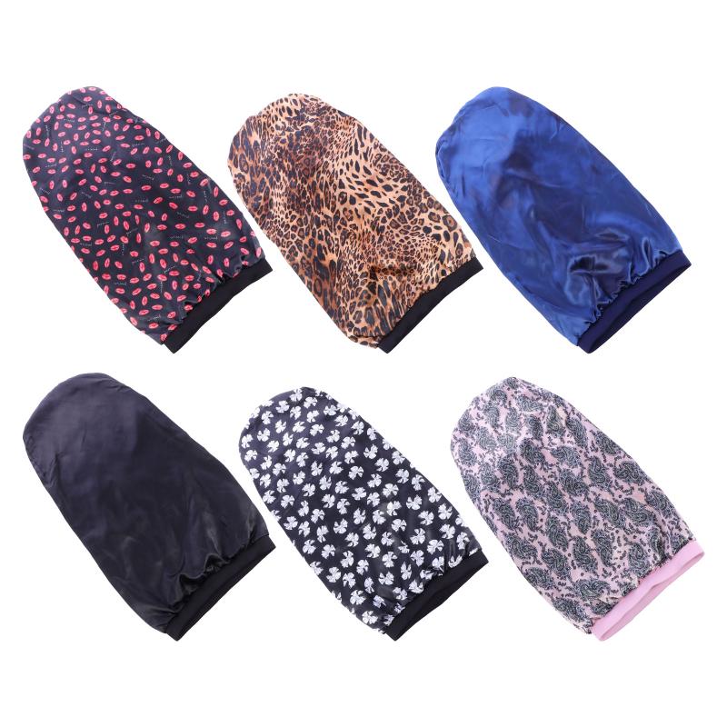 

Shower Caps 6Pcs Elastic Loose Satin Printed Sleep Hat For Long Braids Hair