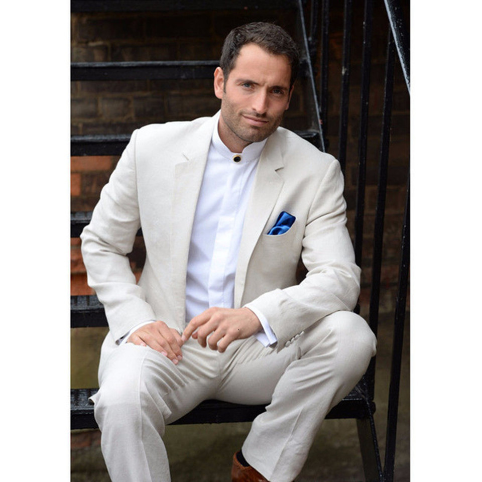 

Men's Suits & Blazers men's suit smolking bridegroom thin and culinary evening s for men ivory groom man blazer two piece tuxedo wedding, Picture style6