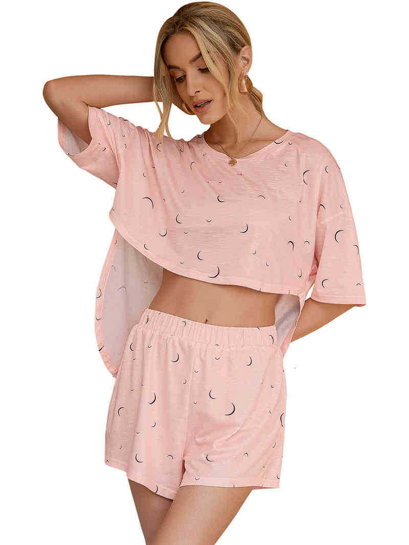 

Women's Tracksuits Summer Tracksuit Women Two Piece Set Casual Clothing Hem Irregular Soft Short Sleeve T-shirt Top and Shorts Sui, As picture show