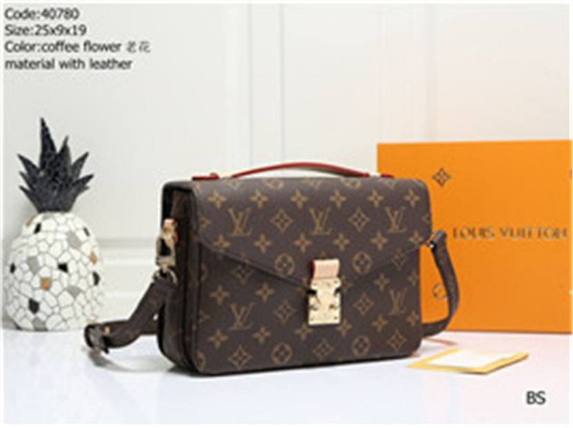 

LV Louis Bag Vitton Classic printing flower Messenger Bag Women Handbag Pochette Metis Totes Handbags Purse Shoulder Cr, Red;black