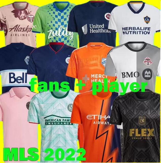 

LA 2022 2023 Toronto Vancouver D.C. United FC Galaxy Soccer Jerseys Real Rapids Salt Houston Portland Inter Timbers Miami 22 23 Atlanta Colorado football shirt, 2122