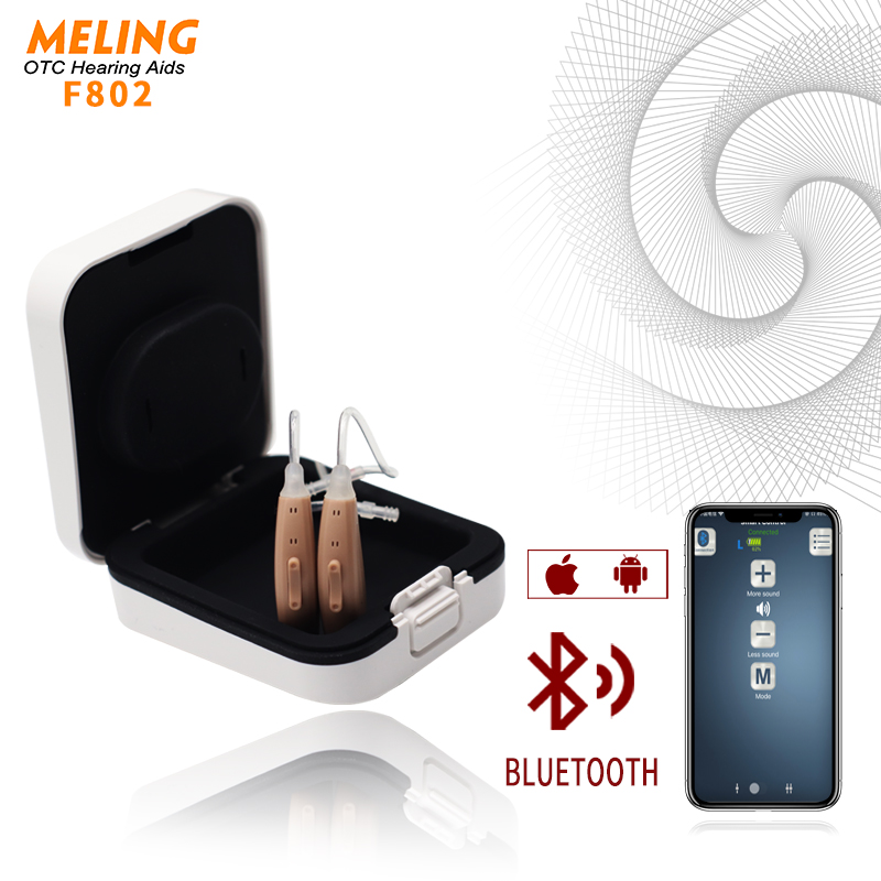 

F802 Digital Hearing Aids 10 channels 20 brands Bluetooth Mini OE Ear Sound Amplifier Enhancer Wireless Ear Care Made in ChinaScouts