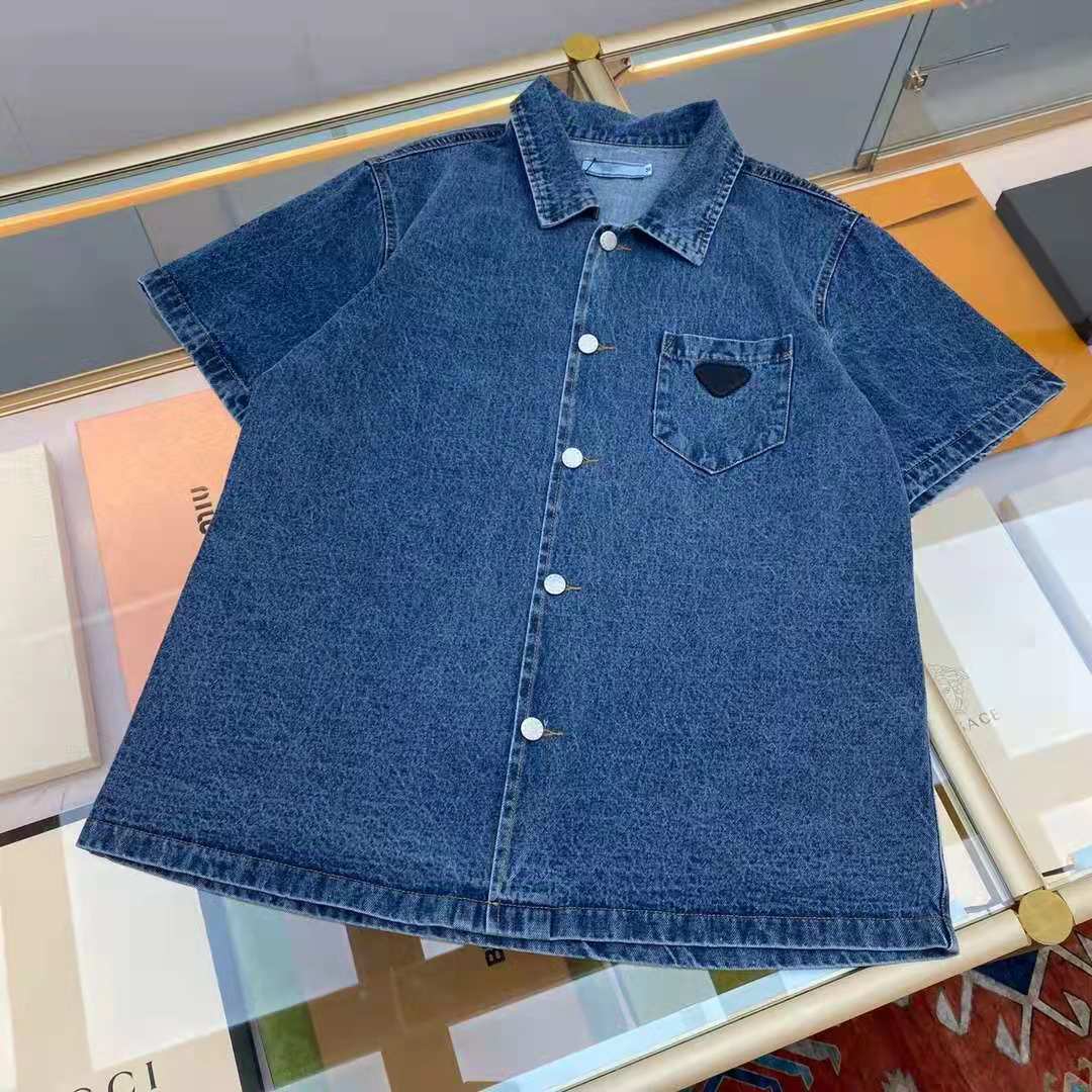 

21ss Europe Paris Print Patchwork Denim T shirt Fashion Men Women Short Sleeve OS TShirt Casual Streetwear Cotton Tee zdlp0620., White;black