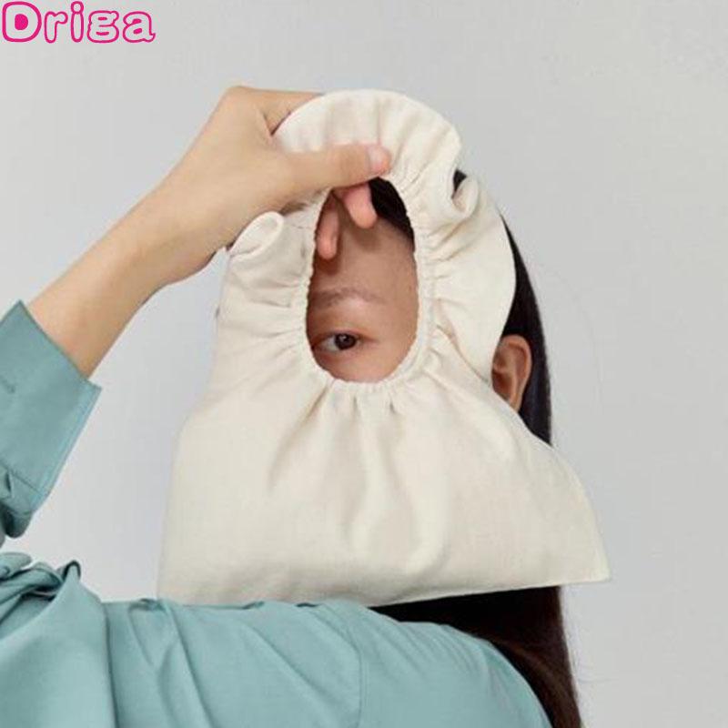 

Driga Handbags For Women 2021 Mini Dumpling Bags Folded Portable Shoulder Large Capacity Fashion Solid Canvas Totes, Black