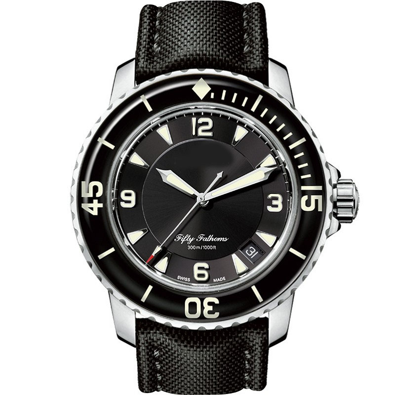 

ZF Maker 50 Fathoms 5015-1130-52 Tattoos Carved Steel Case Black Dial Date Japan Miyota 2836 Automatic Movement Mens Watch 37