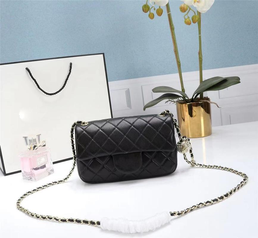 

Fashion Womens Shoulder Bags Leather Chain Handbag Cross Body Pure Color Women Top Quality Crossbody Bag Purse 4 Colors Tourism BBd