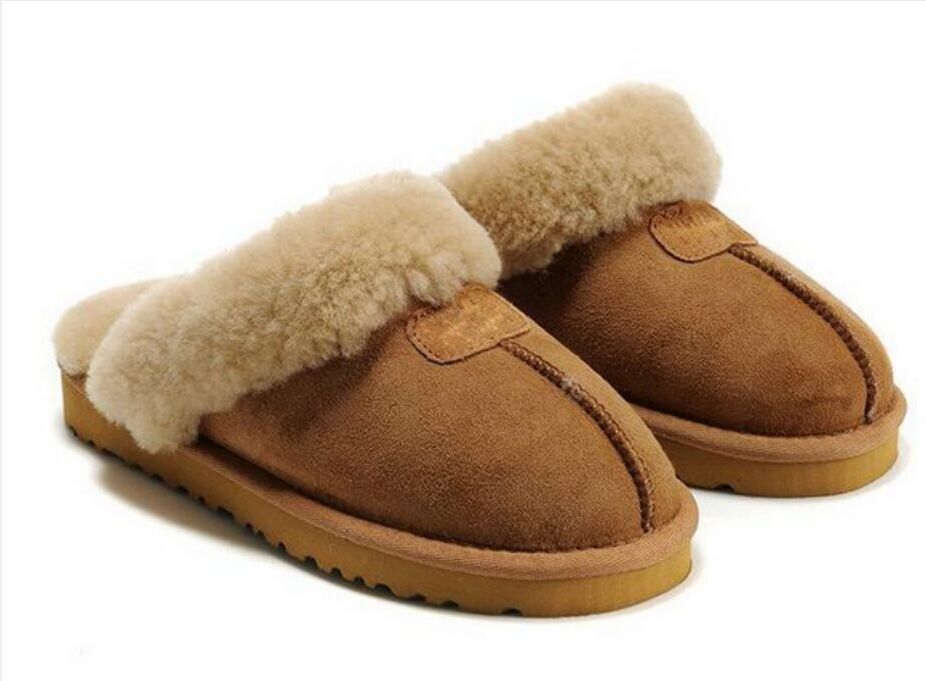 

Winter Women Slippers Designer Slides Slide Fur Snow Black Grey Chestnut Coffee Leather Classic Womens Fashion Outdoor Home Platform Slipper Sandals Sandal 35-45 c8