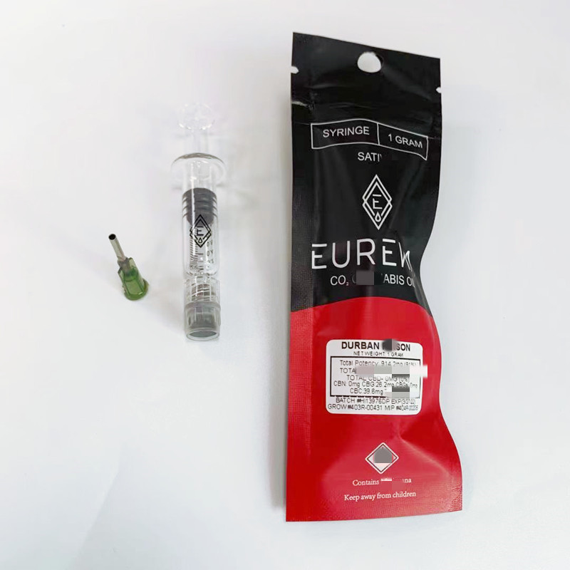 

Eureka Glass Syringes Luer Lock Injectors Packages 1.0ML Atomizers Oil Filling Tools Packaging bags For 510 thread Cartridges Disposable Empty Vape Pen Vaporizer