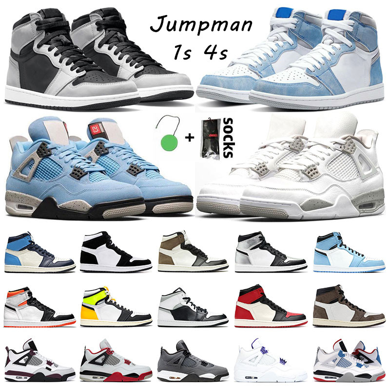 

Jumpman 1 Shadow 2.0 Mens sneakers Basketball Shoes 4s University Blue White Oreo Hyper Royal Dark Mocha Fire Red Women Sports Trainers, 30 36-47