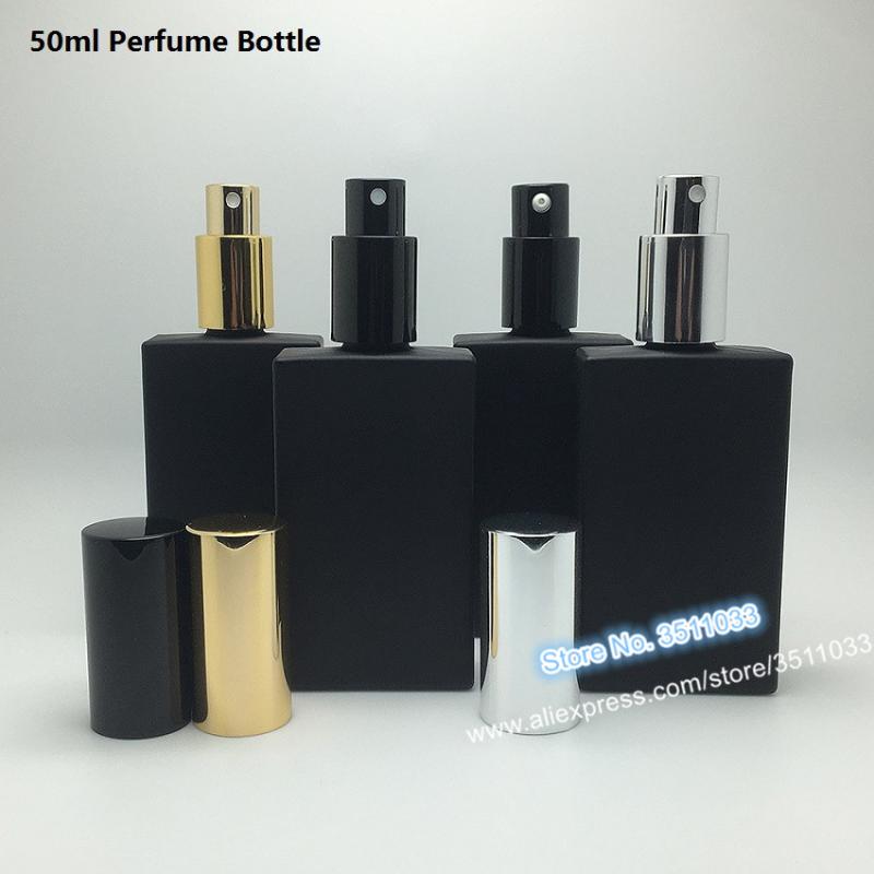 

Classical Frosted Black Empty Glass Perfume Bottle Matte Portable Atomizer Refillable Spray Packing Bottles