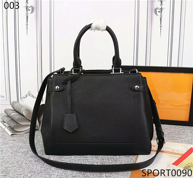 

2021 Original Woman Shoulder Bags High Quality Cowhide Lockme Day Handbag Fashion Simple Metal Sequin Flight Attendant Totes Shopping Bag