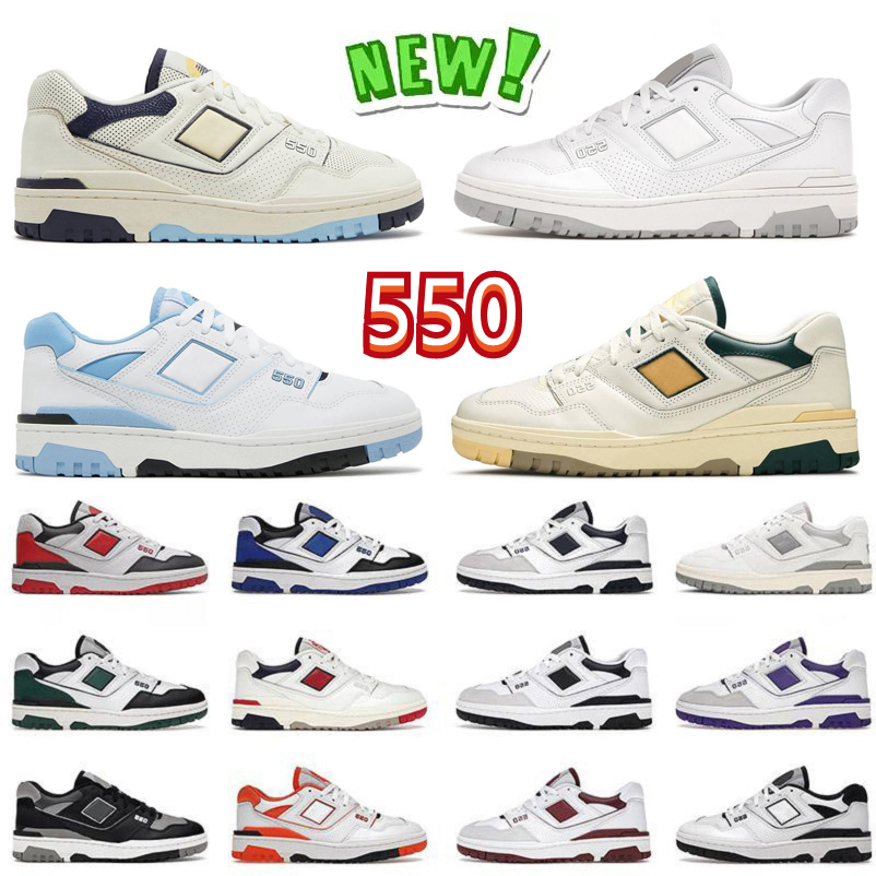 

550 BB550 B550 men women Casual shoes Aime Leon Dore White Auralee Sea Salt Shadow Burgundy Boston Varsity Gold Black Grey Green UNC Blue mens trainers Sports Sneakers, Color#1