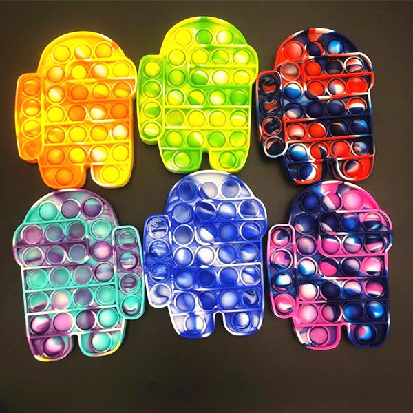 

Decompression for Among us Fans Toy Push pop Bubbles Sensory Fidget , Autism Needs Anxiety Relief Toys