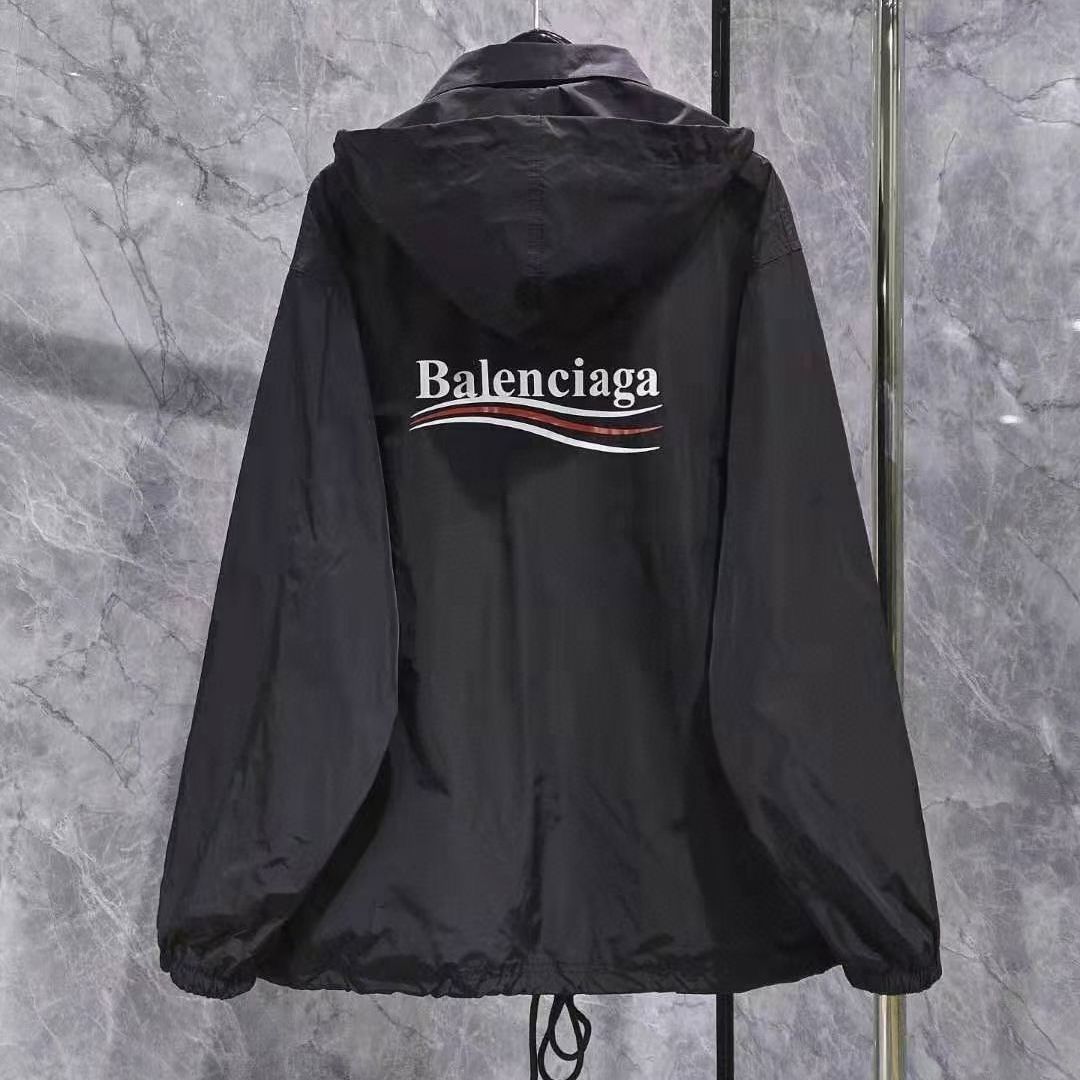

high 2021 edition Paris fashion brand coat men's loose sunscreen assault suit B family windbreaker women's fashion brand[Finished on April, Black;brown