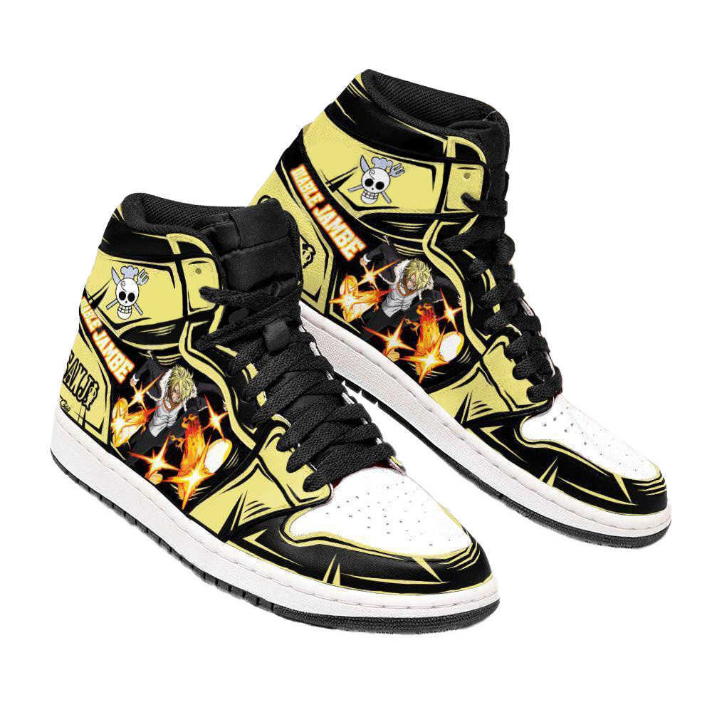 

DIY Sanji Anime One Piece Fan Fashion Shoes Design Shoes Casual Sneakers Made Creative, Customize