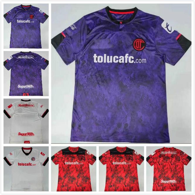 

Liga MX 2021 mexico Deportivo Toluca Soccer Jerseys home away 3rd 20 21 Raúl López Alexis Canelo Michael Estrada football shirt, Black;yellow