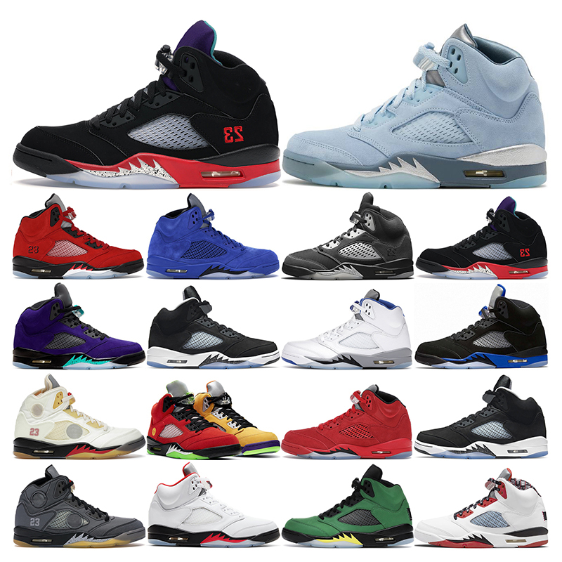 

mens basketball shoes 5 jumpman 5s Shattered Backboard Bluebird Anthracite oreo Raging Red Hyper Royal Grape sports sneakers trainers size 7-13, 12 oregon