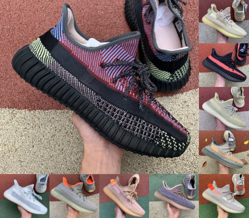 

top quality V2 basf kayn-e shoes Sulfur linen cinder reflective tail light earth marsh breds oreos beluga men and women fashion trainer, Black