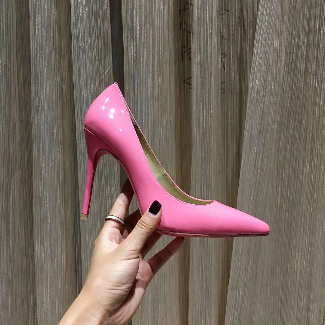 

Christian Luxury Bottom Louboutin CL shoes 2021 A6 Women's high heels 8cm 10cm 12cm nude black red leather pointed dress shoes, White;black