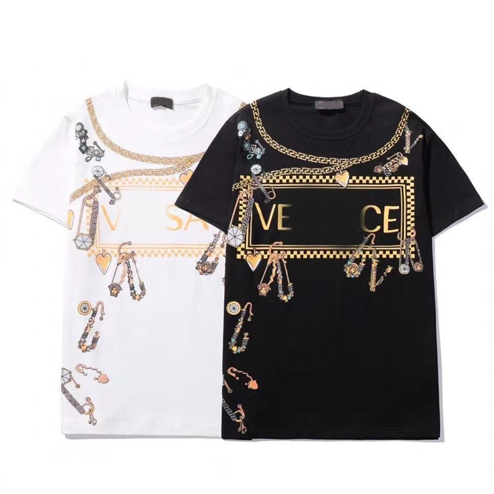 

Fashion Mens T Shirt Summer High Quality Stylist Hip Hop Women Black Short Sleeve Tees Size SM-5XL#88, Customize