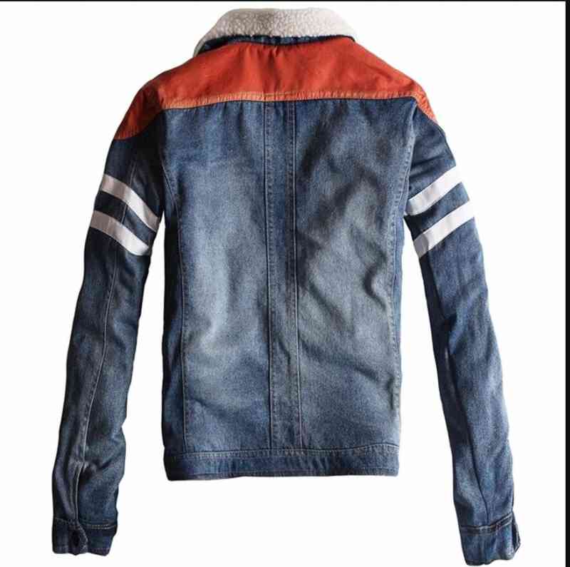 

Men's Down & Parkas winter Jacket men lambskin thick section youth jacket Korean version of the cotton student denim coat fashion casual M-3XL F5Y1# OVL5, 1# shoe box