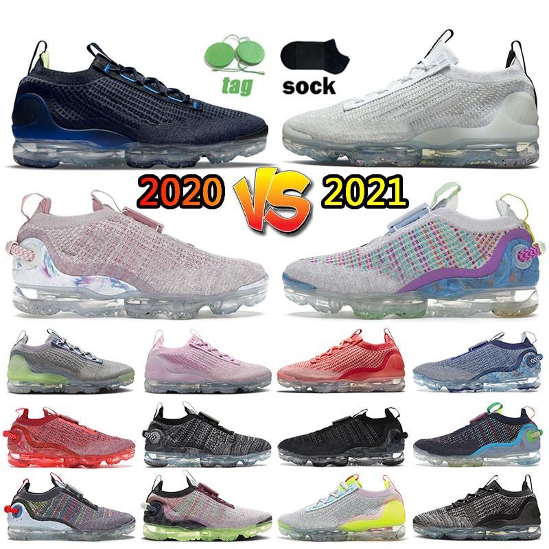 

2021 Nik air Vapormax Fly Knit 2020 Obsidian Sport Shoes With Sock Flyknit Designer Shoe men women Running Sneaker FK Deep Royal Blue Beige Oatmeal White Trainer 36-45, B01 obsidian barely volt 40-45