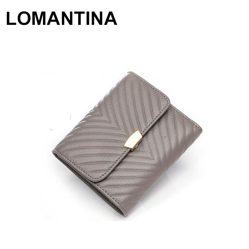

Genuine Leather Hasp Women Wallet Fashion Short Ladies Purses And Wallets For Girls Cowhide Slim High Quality, Red;black