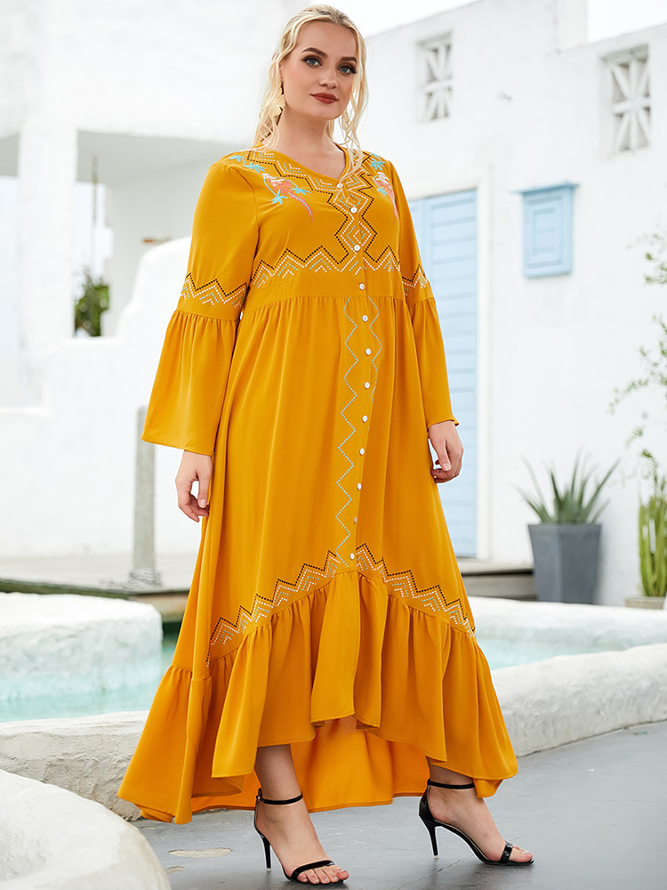

2021 Abaya Dubai Muslim Fashion Dress Mubarak Ramadan Eid Islam Clothing Turkish Dresses For Women Vestidos Robe Longue Femme