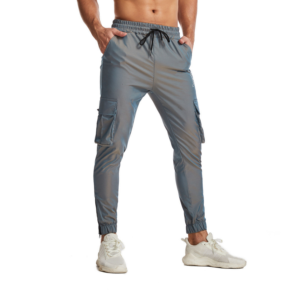 

Men's Pants fall in the style of male sports pants with thin ankle straps track training... tracksuit sweatpants... pockrts cargo., Asian size m 2