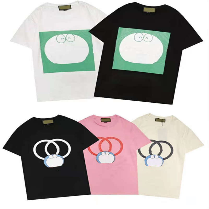 

21ss Men Women T-shirts Cartoon Letter Printing Tshirt Stylish Breathable Good Quality Youth Tops Casual Style Hot Wholesale Tees, White;black