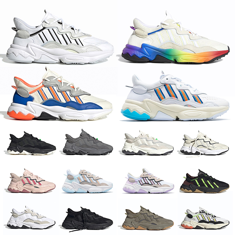 

cheaper Ozweego mens running shoes men women Signal Coral Triple black Trace Cargo Neon Green outdoor sports trainer sneakers 36-45, 36-45 #2