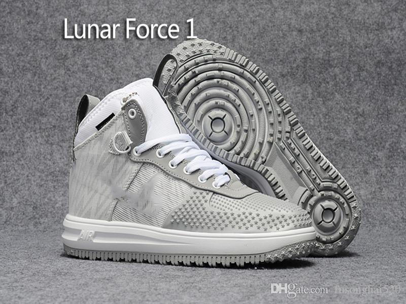 

2021 Ni ok ieew launch LF1 Fashion Lunar Duckboot Mens ForcedBoots Leather Waterproof Sneakers Men women 1 Designer Chaussures Running Ni ok, Men size 40-47