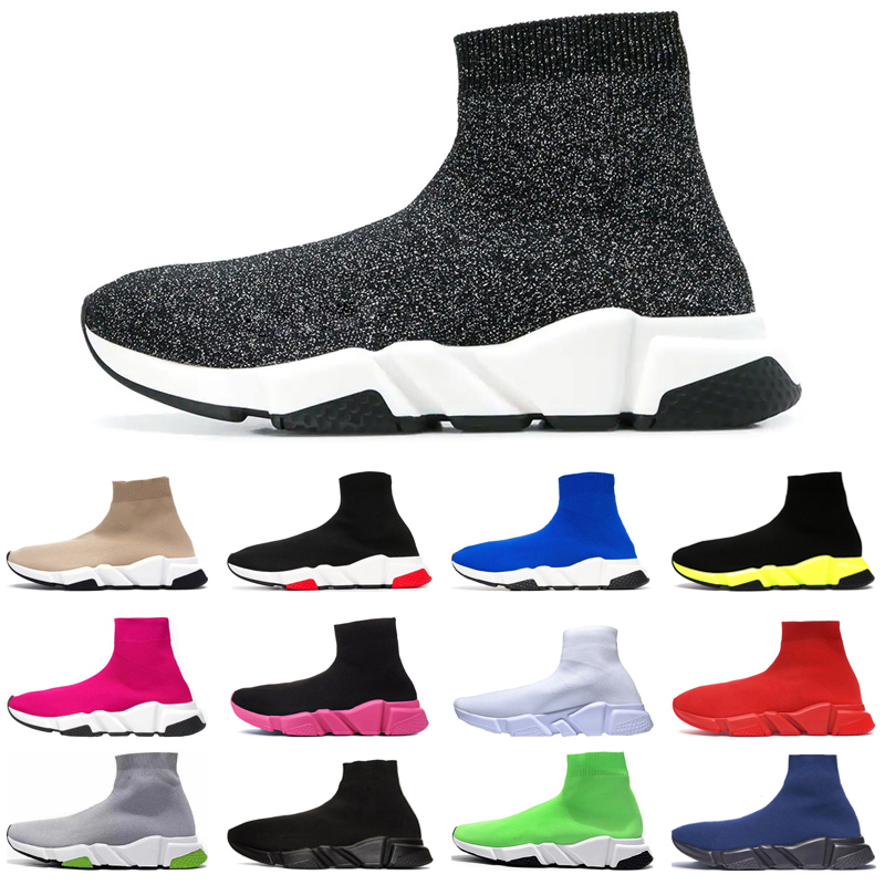 

Newest Sock Casual Shoes Men Women Designer Platform Sneakers Triple Black White Red Beige Navy Blue Outdoor Sport Shoe, #9