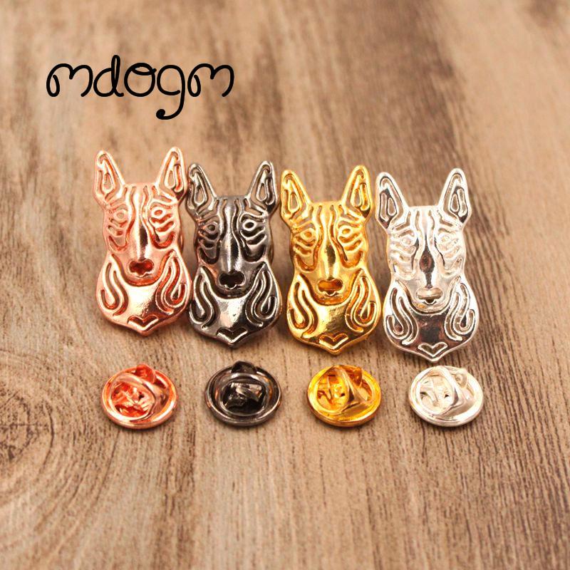 

Pins, Brooches Mdogm 2022 Bull Terrie And Pins Suit Cute Jewelry Funny Metal Small Father Collar Badges For Male Men B068