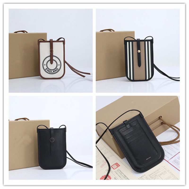 

Designer Luxury Nylon Crossbody Phone Case Lanyard Shoulder Bag Nylon Black 8341 Wallet Bag Nova Check Vintage Cell Phone Holder Bag Size:12 x 3.5 x 18CM