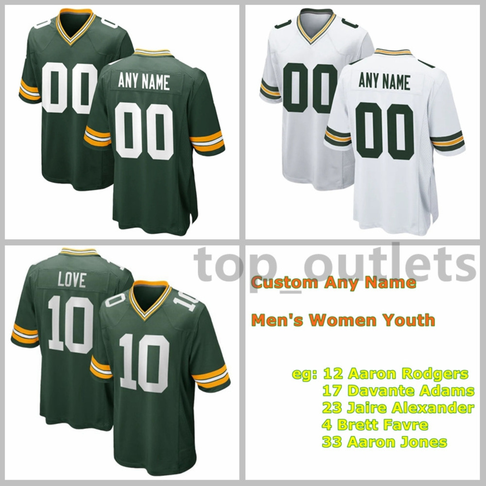 

2021 Green Bay Packers American Football Jerseys Charles Woodson Jersey Reggie White Jimmy Graham Aaron Jones Brett Favre Davante Adams Custom Stitched, As photo
