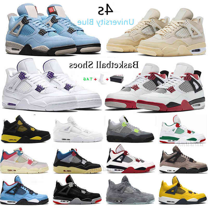 

Shoes University Blue Paris 4 4s Mens Shoes Metallic Purple Black Cat Bred Fire Red Se Neon Starfish Mushroom White Cement, I need look other product