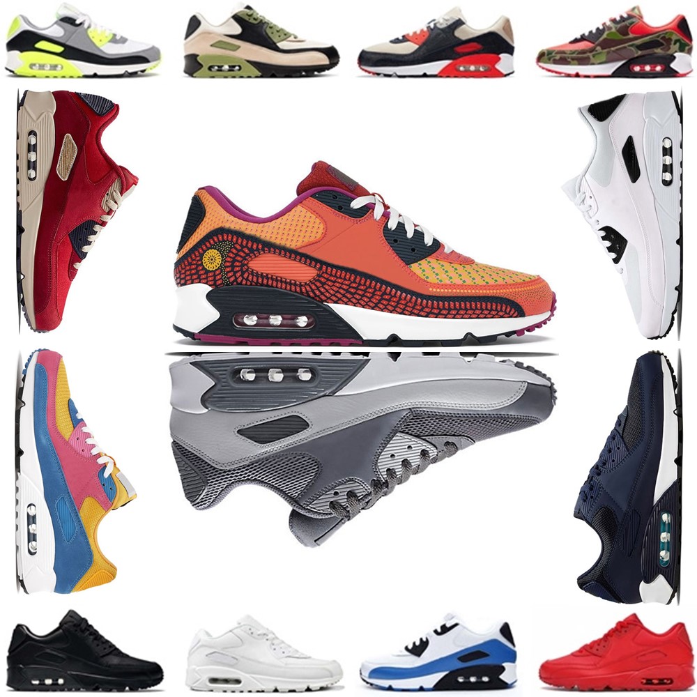 

Authentic Maxs 90s Running Shoes 90 Mens Womens light durable Shock-resistan Sneakers Loopwheeler Powerwall Woodgrain White Ostrich trainers 2021 newest, C48 essential red 36-45.jpg