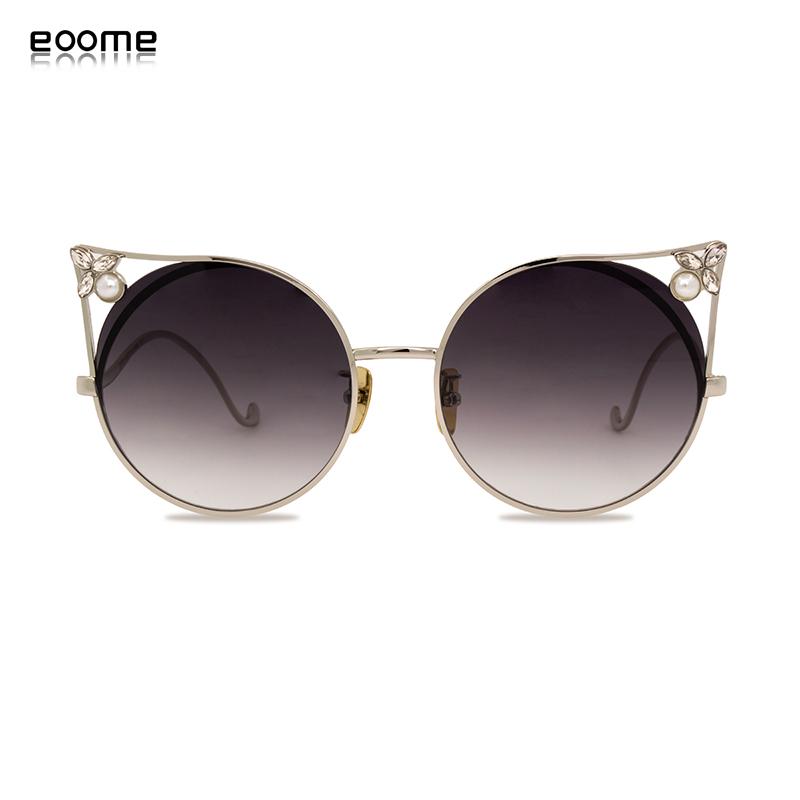 

Sunglasses Fashion 2021 Winter Diamond Round Shape Women Glasses Oculos Vintage Sol Feminino