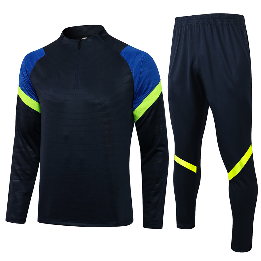 

2122 Half Pull Tottenham Sapphire Sports Training Set Uniform Jogging Jacket, Gray