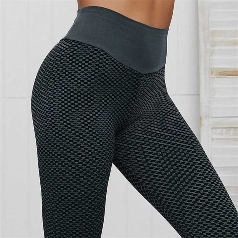 

Seamless Fitness Women Leggings Fashion Patchwork Print High Waist Elastic Push Up Ankle Length Polyester Leggings Drop 211019, Green