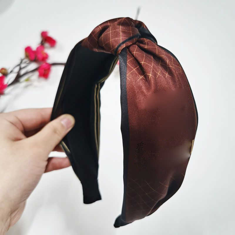 

Bowknot Wide Hairband Cross Knotted Head band Girls Fashion Fabric Headband Solid Head Hoop Lady Hair Accessories Women Letter print, Picture color