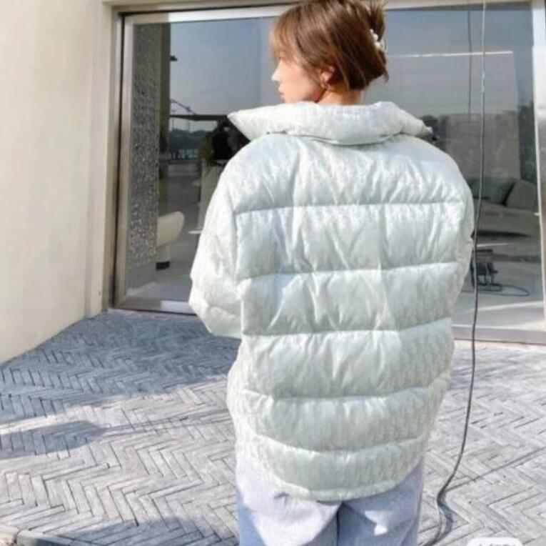 

Winter Cotton Padded Coats Men Thicken Pilot Zipper Down Jacket Letter Printed Hooded Bomber Outerwear Thick Warm YSLs coat, Black