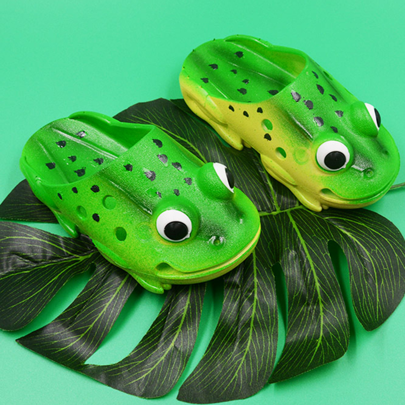 

2020 New Fashion Children Garden Shoes Boys and Girls Cartoon Sandal Summer Slippers High Quality Kids Garden Baby Sandals, Qinwa-green