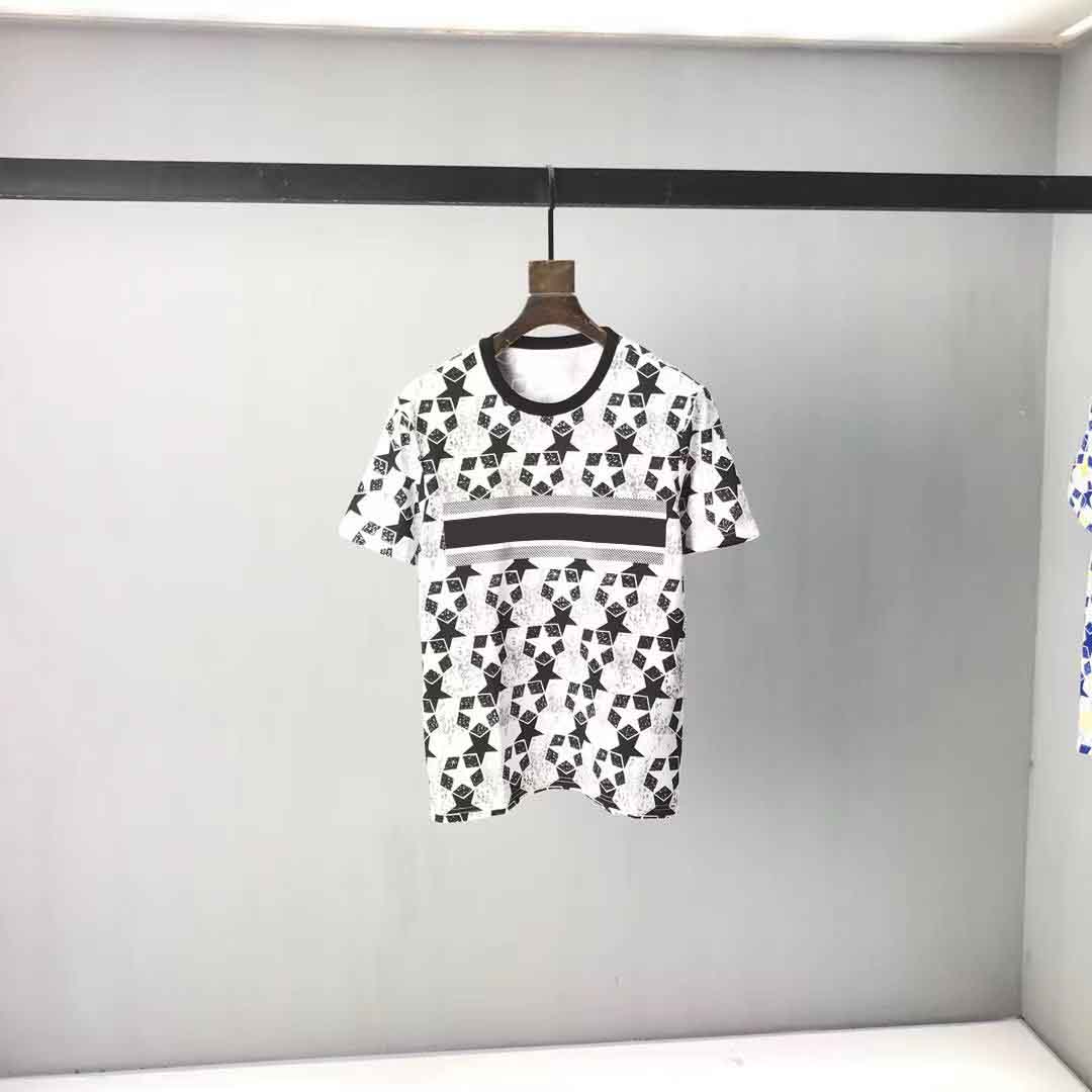 

2021ss spring and summer new high grade cotton printing short sleeve round neck panel T-Shirt Size: m-l-xl-xxl-xxxl Color: black white xbev251211