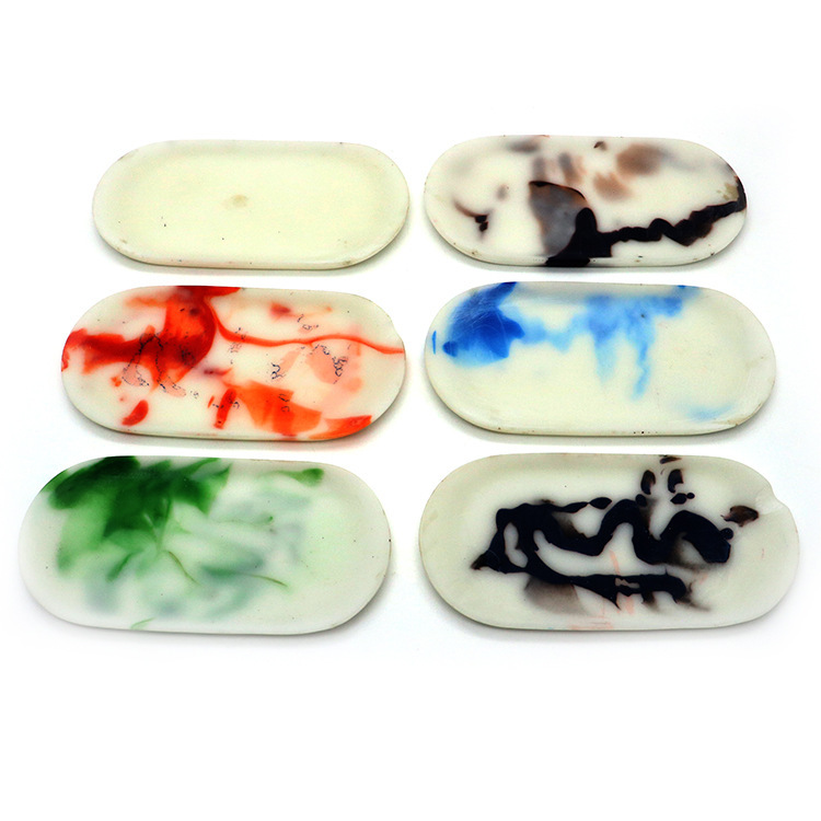 

Chuancheng small imitation jade resin cigarette tray thickened cigarette set grass awakening tray operation panel